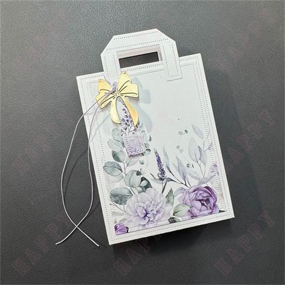 A7 Shoppingbag Metal Craft Cutting Dies DIY Scrapbooking Paper Diary Decoration Manual Handmade For 2025 Embossing Template New