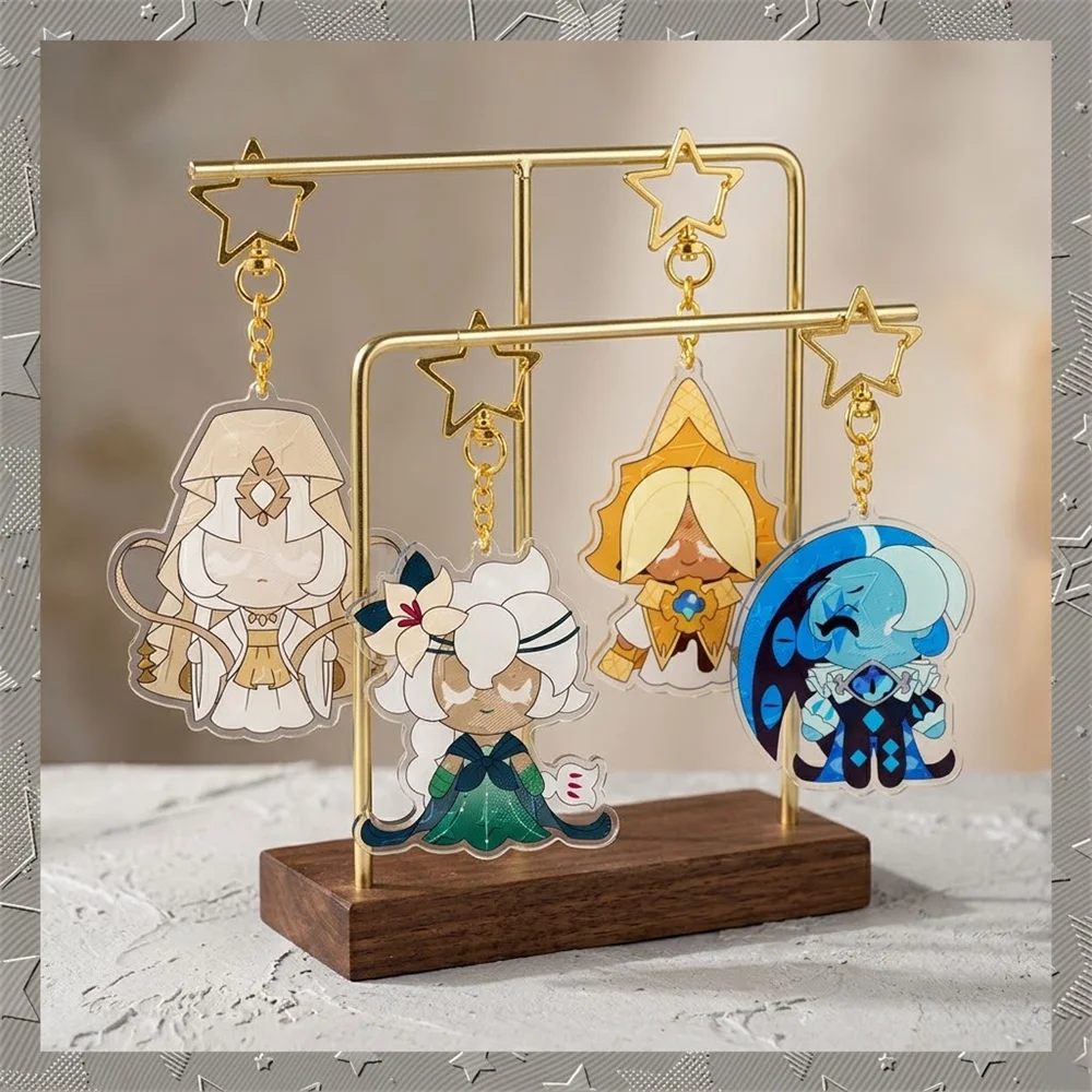 6CM Anime Gingerbread Man Acrylic Keychain Model Cosplay Charm Characters Ornament Accessories Goods Collection Gifts