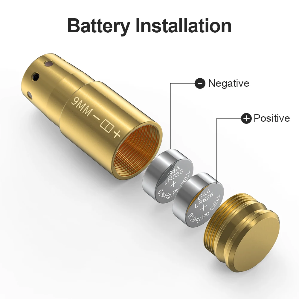 Visée laser à mise au zéro rapide et de haute précision pour 9 mm – Aucun réglage requis.