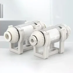 ZFC Pipeline Pneumatic Vacuum Filter In Line Removable Fiber Element For Air Suction Cup AZFC100 AZFC200 ZFC100-06B ZFC200-08B