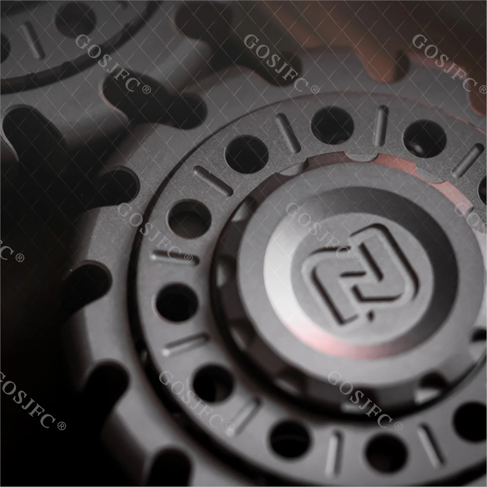 MCZHI EDC Fidget Spinner Acero inoxidable Titanio Juguete para aliviar el estrés Fidget Juguetes para adultos