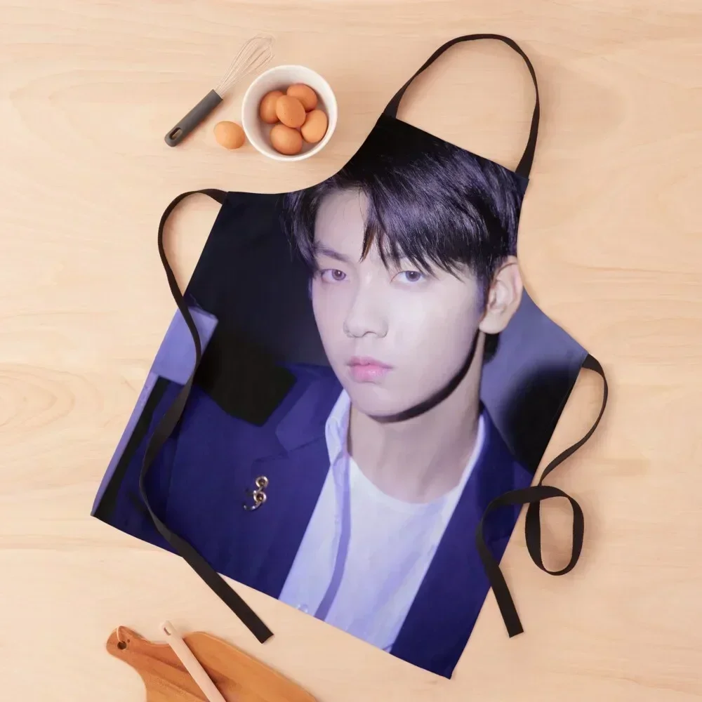 

TXT RUN AWAY SOOBIN Apron Men's Kitchen Men gift Trim Cloth Waiter Uniforms Apron