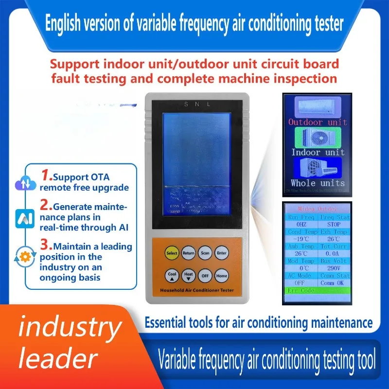 Suitable for Multi-brand Household Central Inverter Air Conditioner Multi-line Maintenance Tester
