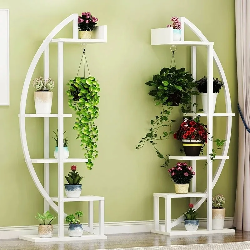 Living room multi-functional simple flower rack indoor special assembly green dill succulent wrought iron home decoration