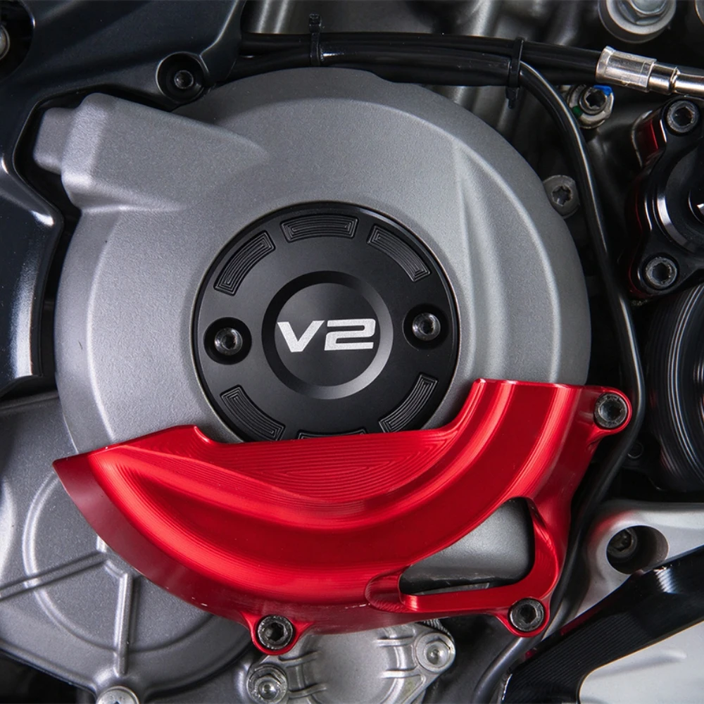 For DUCATI MTS/Streetfighter/PANIGALE V2 V2S MY25+ CNC Aluminum Alloy Left Timing Spection Cover Motorcycle Decorative Covers
