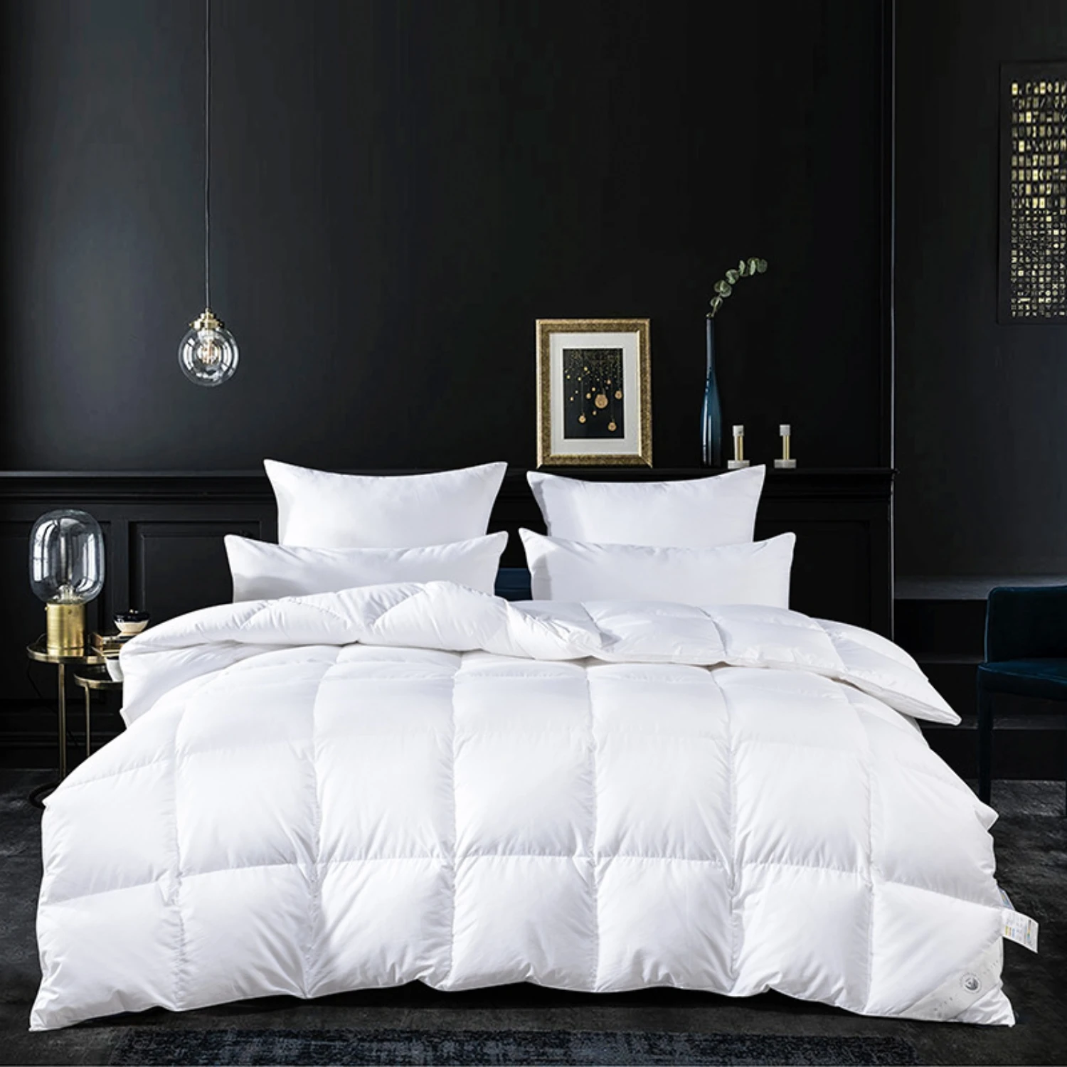 Goose Down Duvet 95% Goose Down Filling  120S Cotton  Shell Cover Five-Star Hotel Quality Customize