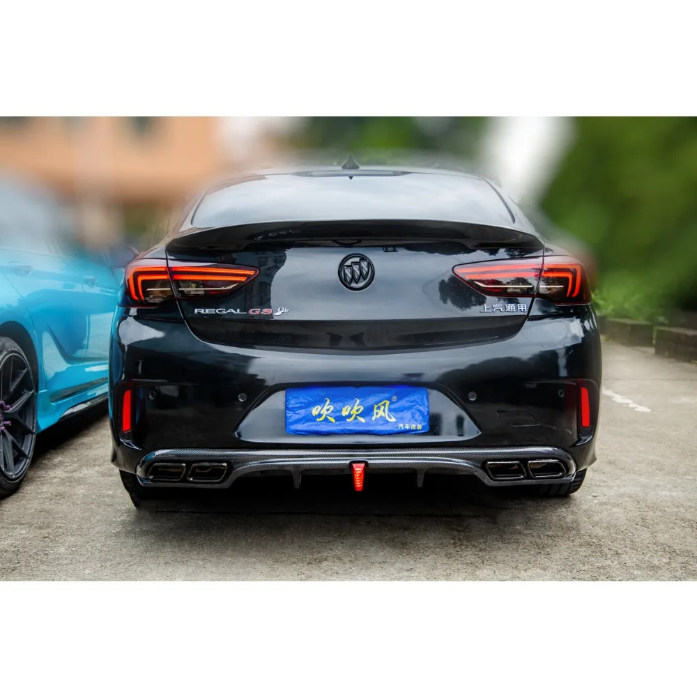 Automotive exhaust accessories For New 2020-2023 Buick Regal GS AMG Carbon Fiber Rear Lip Car Modification Body Kit