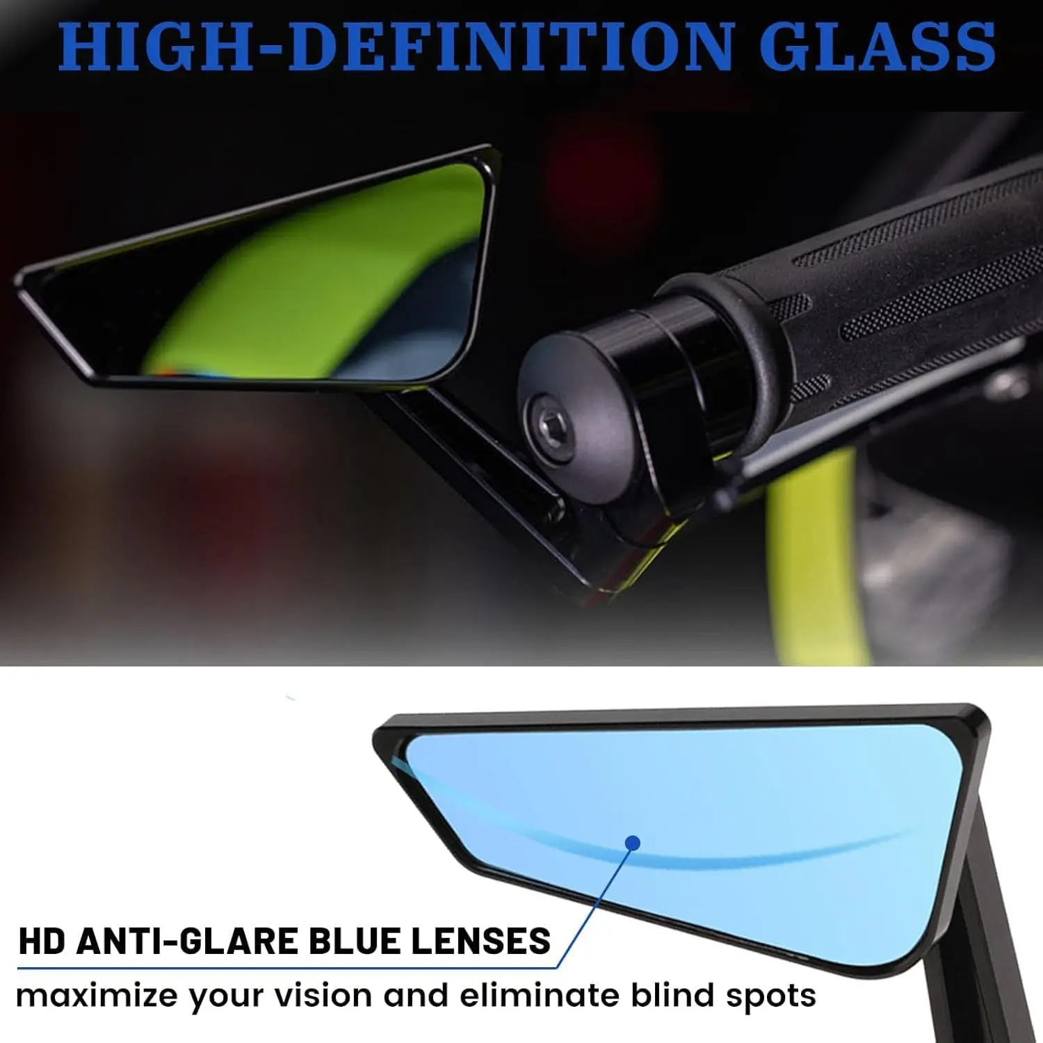 For Universal New Motorcycle Rearview Mirrors Scooter Bar End Handlebar Mirror Rear View Mirror Accessories