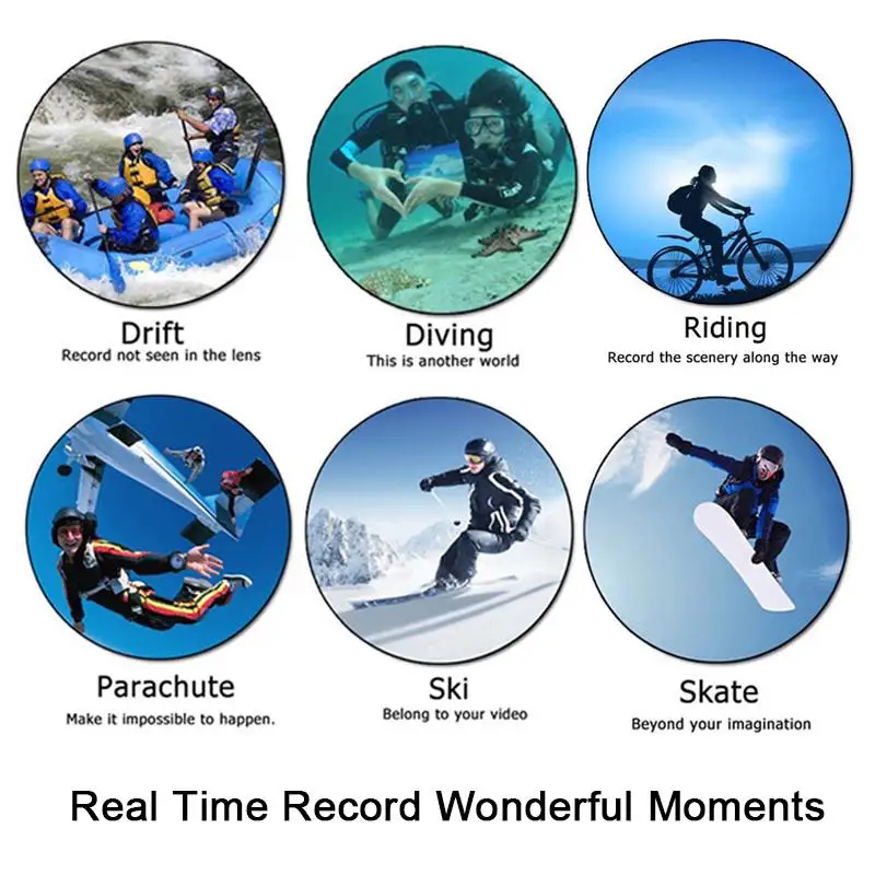 Neue Action Kamera Ultra HD 4K Wifi 2.0 "170d Bildschirm 1080p Sport Kamera Wasserdicht Helm Gehen Extreme pro Cam Video Camcorder