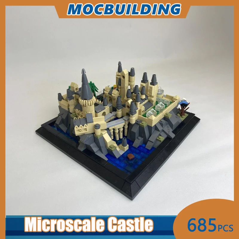 Microscale Magic Castle MOC Building Blocks DIY Assemble Bricks Model Architecture Collection Display Creative Toys Gifts