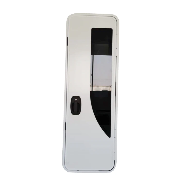 For RV Manufacturer Best Aluminum Alloy Frame Double Point Lock Caravan Trailer Door Camper Motorhome