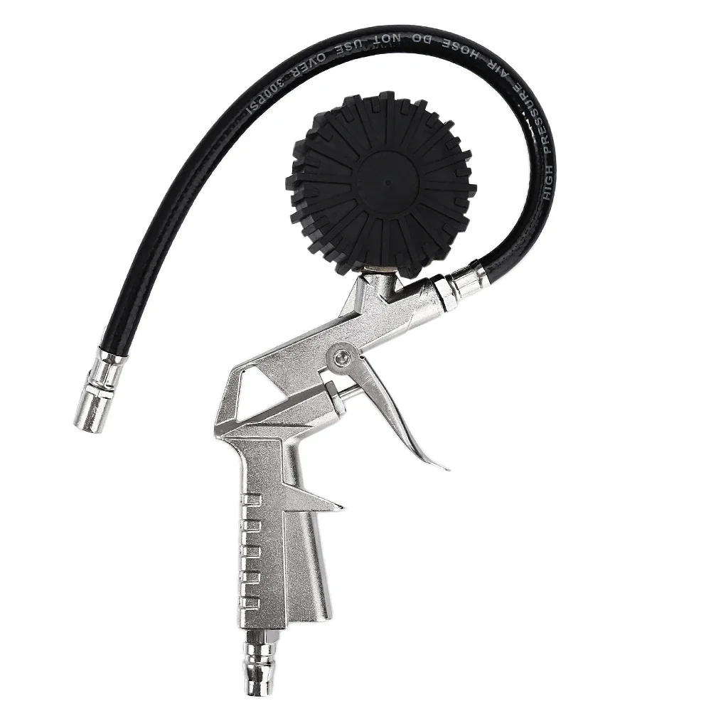 Tire Pressure Gauge For Car Motorcycle SUV Inflator Pumps Tire Repair Tools Pressure Gun Type For Air Compressor Durable