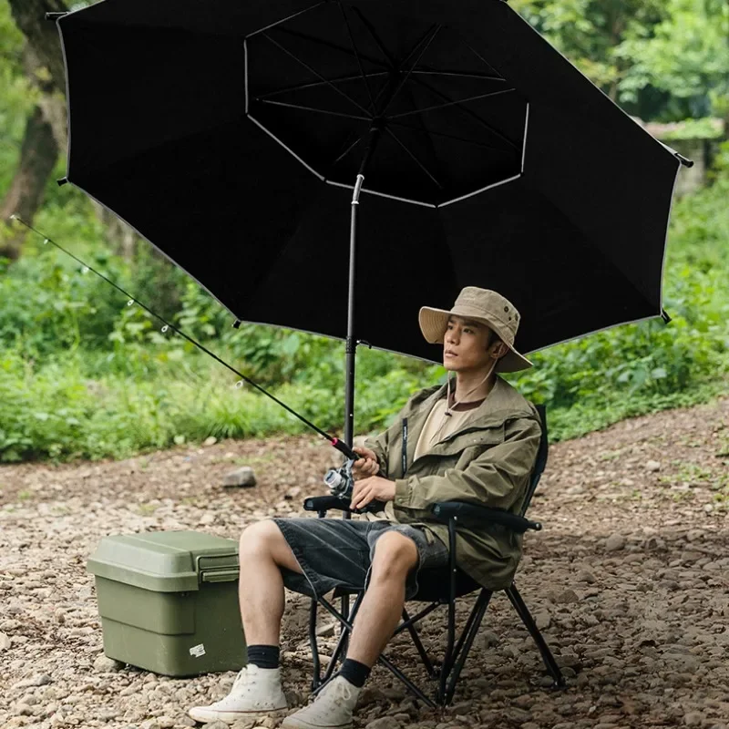 

Outdoor Waterproof Awning Sunshade Umbrella for Beach Fishing Parasol Folding Portable Nature Hike Shelters Camping Accessories