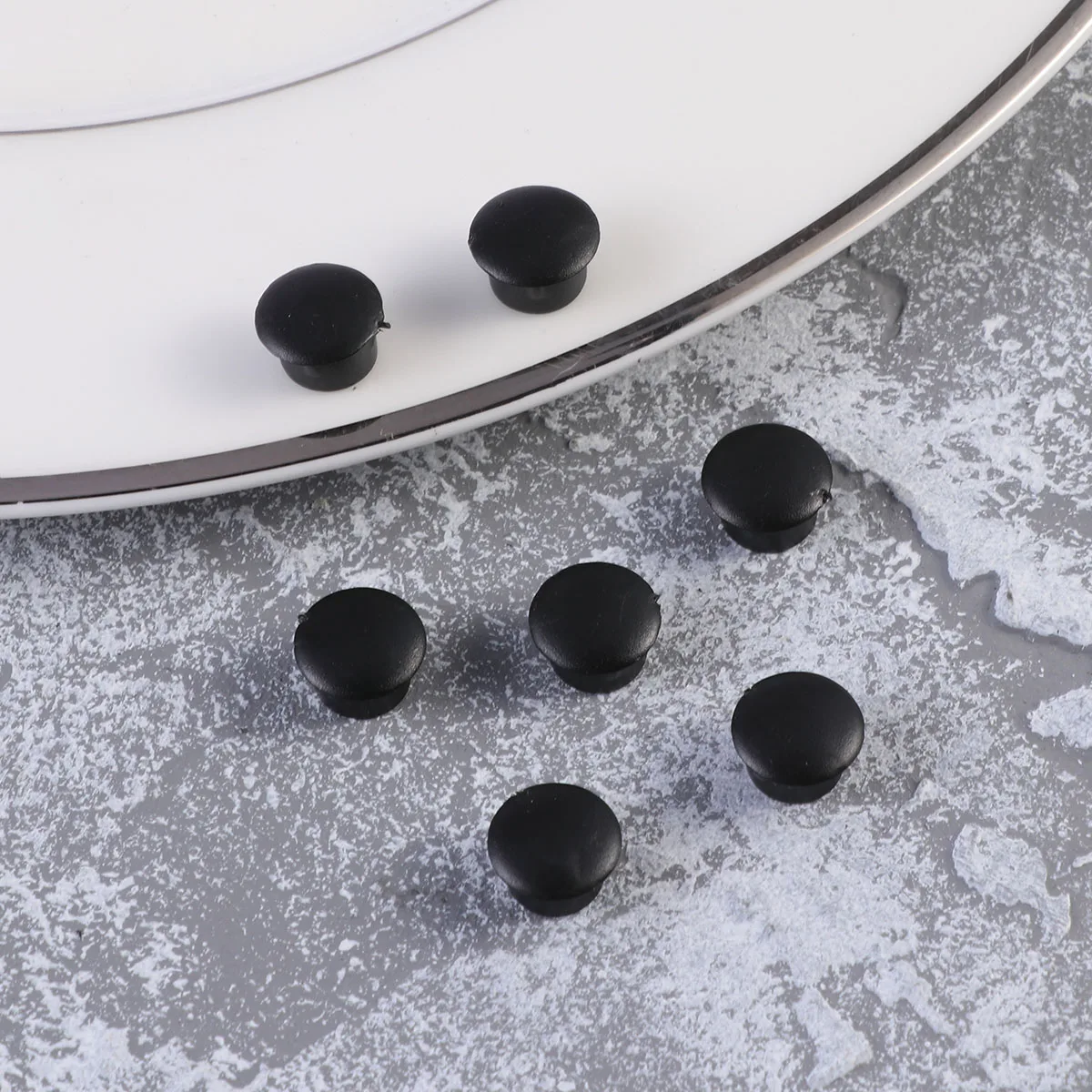 

50 шт. крышка винта, декоративная пластина, крышка петли шкафа, дверной оконный болт, мебельный пластиковый скрытый шарнир, винтовые крышки, легко