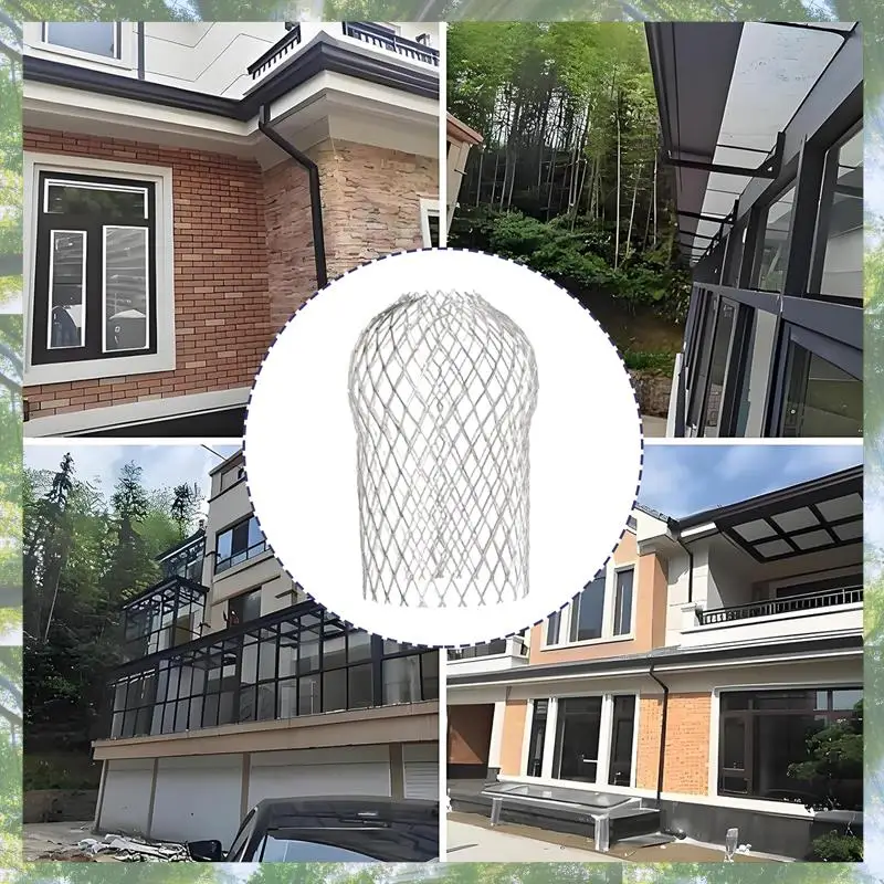 

Премиум-4 шт. защита водосточной трубы 3,5 дюйма алюминиевый фильтр для листового фильтра расширяемый защитный чехол для водосточной трубы