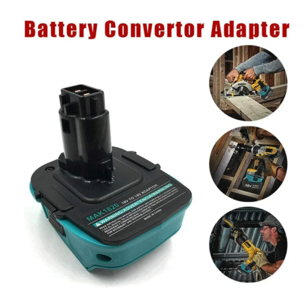 Imagem -02 - Adaptador de Bateria para Makita Dca1820 18v Compatível com Makita Lithium Battery Convert Tool para Dewalt Dca1820 Dc9180 Dc9096