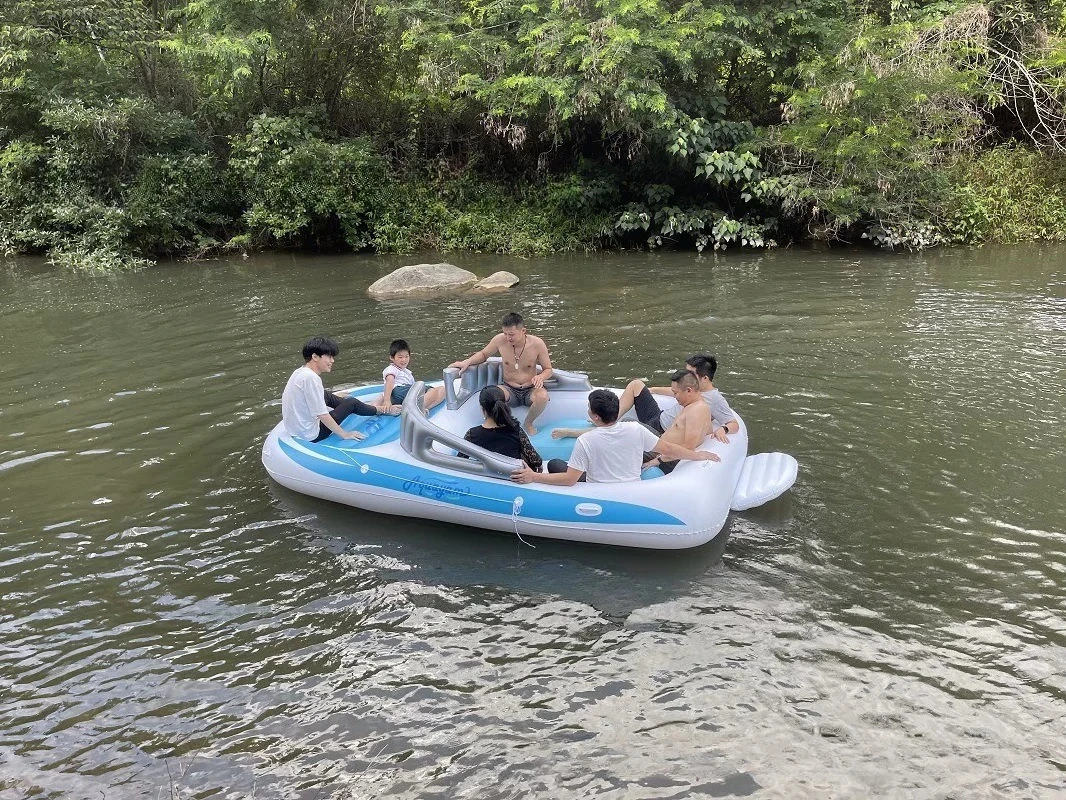Floating Bed, Multi-person Sofa, Floating Foam At Sea, Inflatable Yacht, Thickened, Drifting Boat, Swimming Pool Boat