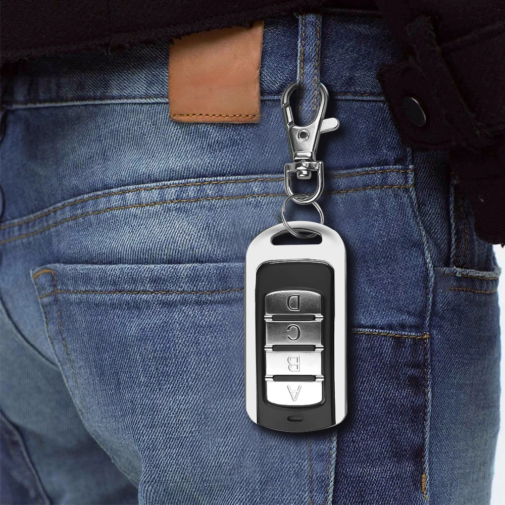 รีโมทคอนโทรลประตูโรงรถแบบหลายยี่ห้อ หลายความถี่ 280 868MHz ปี 2024 สำหรับรหัสแบบคงที่และแบบกลิ้ง 43392MHz
