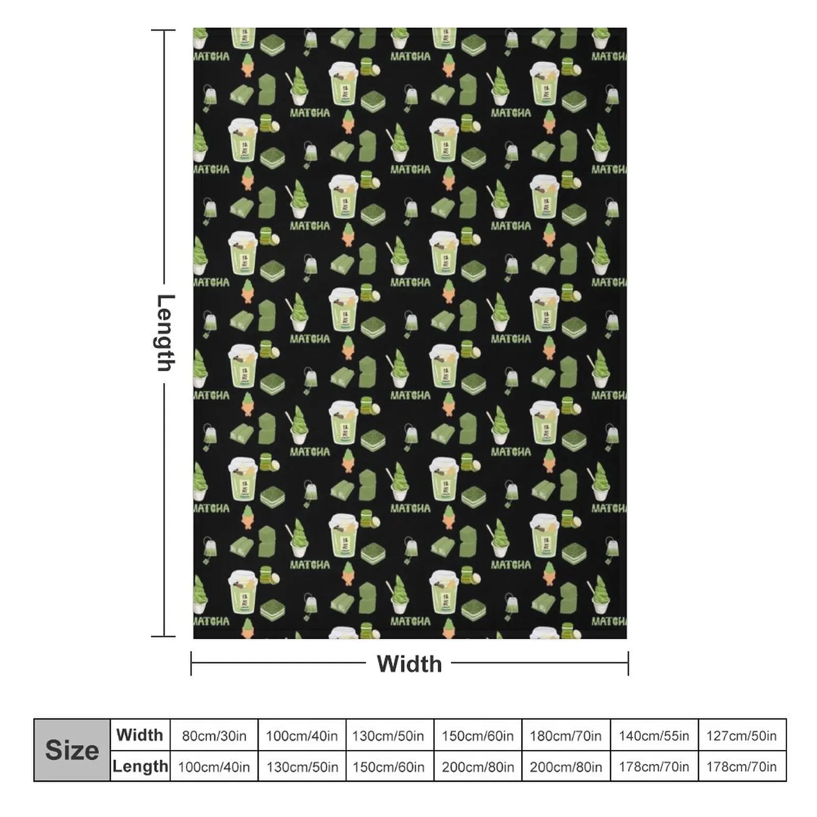 matcha sticker pack Throw Blanket Sofa funny gift Decorative Beds Blankets