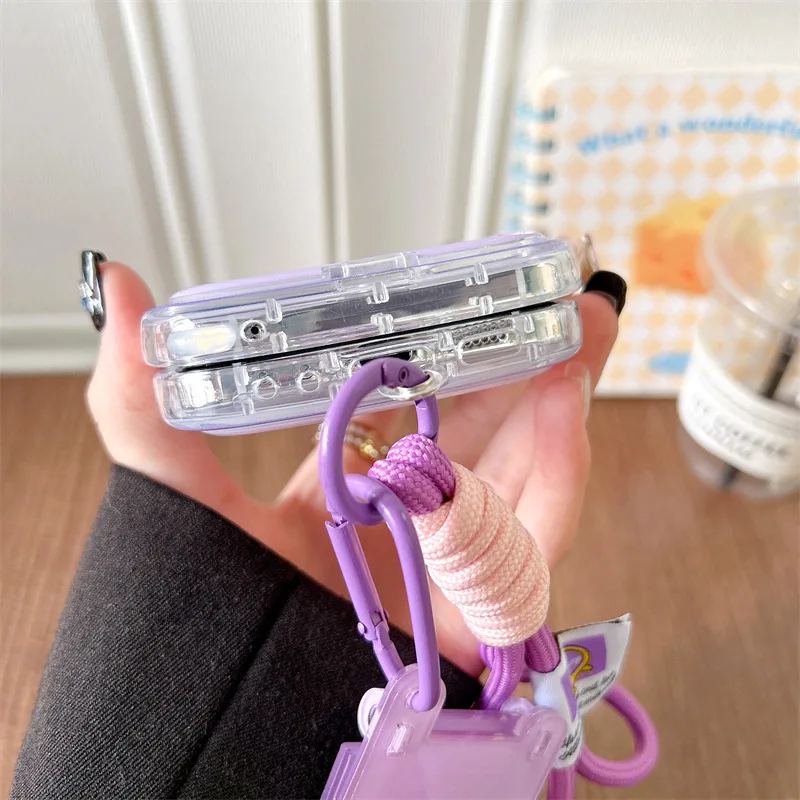 เคสโทรศัพท์ลงเรือกระดาษแบบมีเอกลักษณ์สำหรับ Samsung Galaxy Z flip 6 5 4 3ฝาหลังป้องกันสำหรับ ZFlip4 ZFlip5 ZFlip6เคสผิวนอก