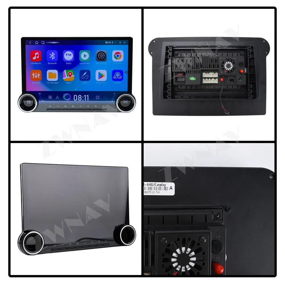 13.3 Inch Android Car Radio for Ford Mustang 2010-2014 Wireless CarPlay GPS Navigation Touch Screen Multimedia Player