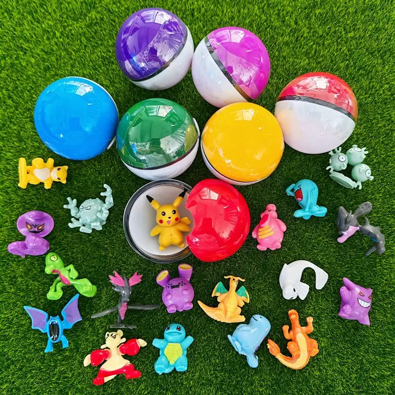 50mm Pokémon Poké Ball Blind Box Figure Cute Cartoon Mini Ornament Student Toy Fun Creative Best Gift view 3