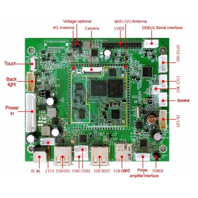 

M02C Built in 4G SIM card Module LTE WCDMA 1920*1080 LVDS Android 8.1 Advertising Controller Board