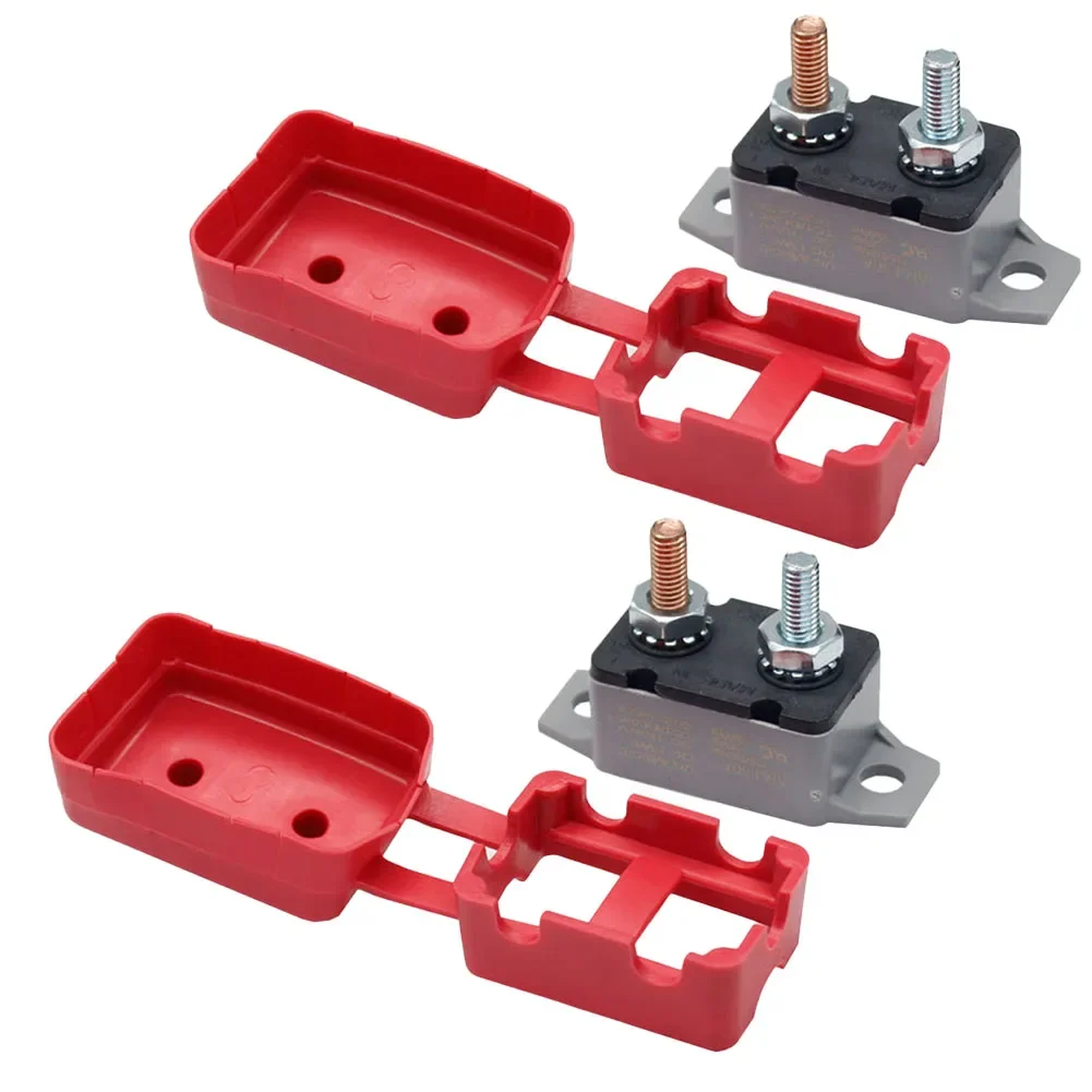 

Набор из двух автоматических выключателей сброса с изолированными крышками Надежная защита для систем зарядки аккумуляторов