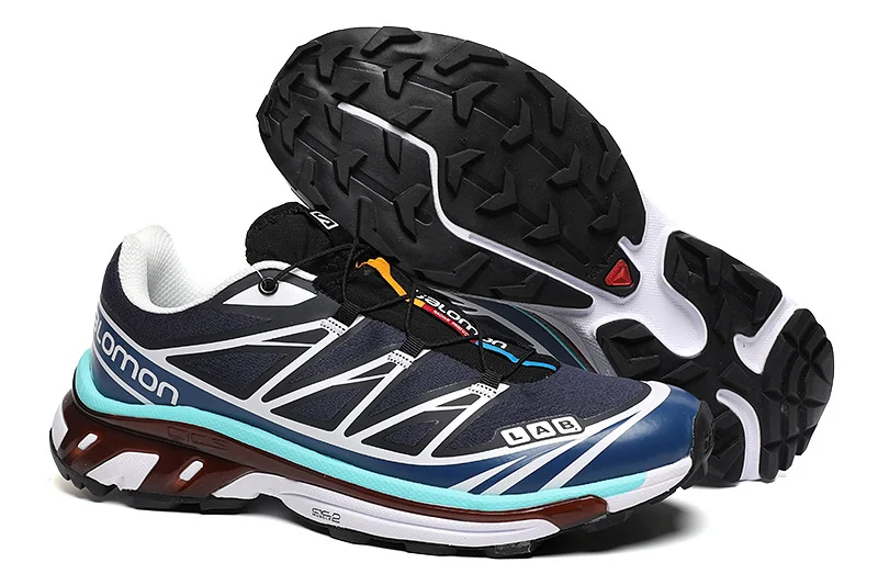 Salomon XT-6 ADVANCED Trailrunningschoenen voor heren en dames, Triple White, Contagrip-buitenzool