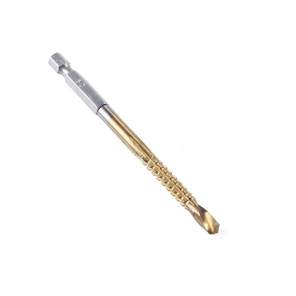 /4PC /HSS4241 /Hex Shank Step Drill Bit Set 4-20mm With 90 Degree Countersink For Metal Wood Hole Cutting And For For Edge Finis