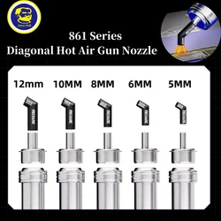 Mechanic 861 Series Hot Air Desoldering Station Nozzle Diagonal Bend 5/6/8/10/12mm for 861DW/ 861Pro Integrated Elbow Replace