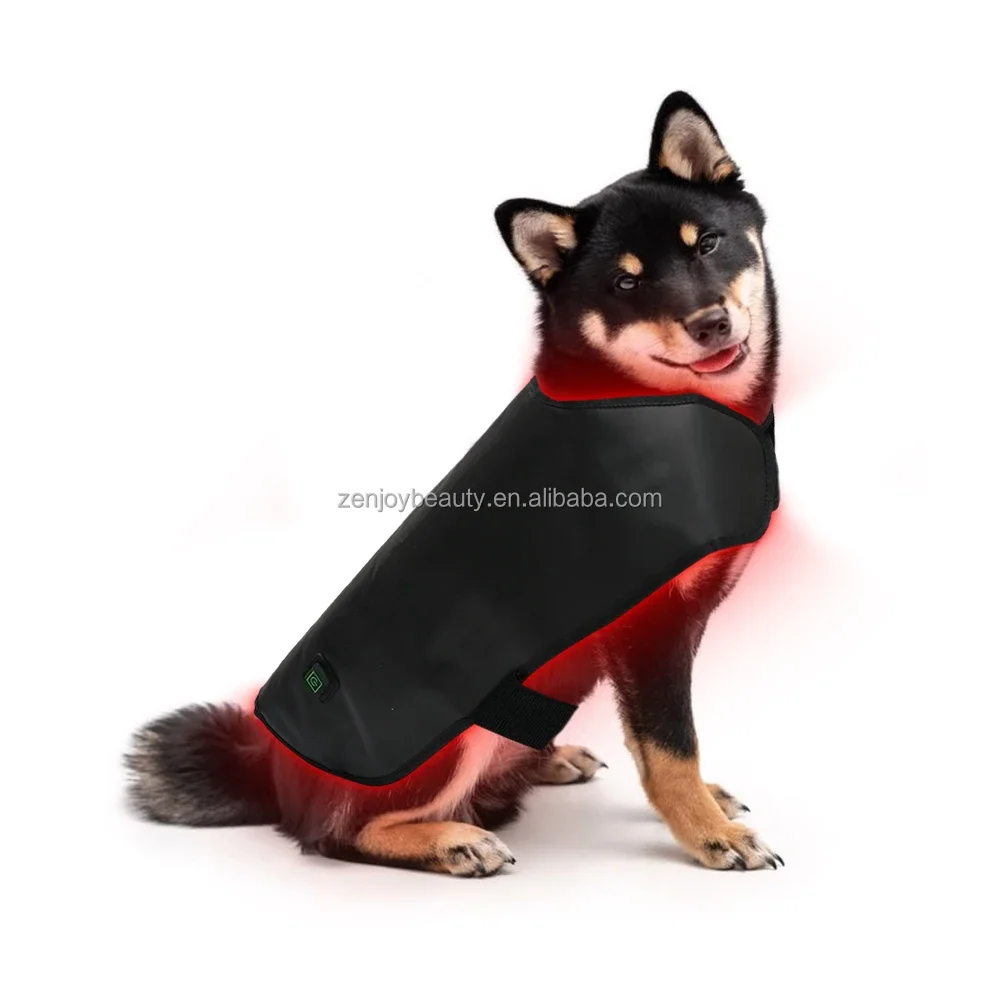 

In stock Built-In Battery LED Red & Infrared Light Pet Dog Clothes Animal Therapy Wrap Belt Coat for Dogs Horse Care Product