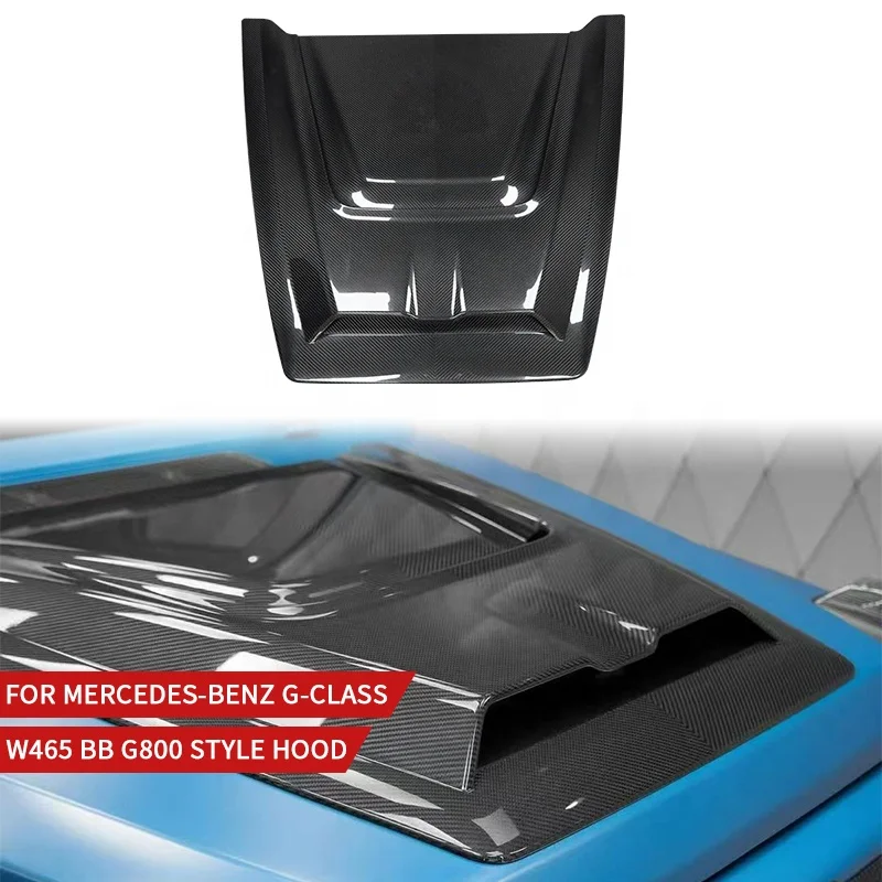 

High Quality Dry Carbon Fiber Upgrade to BB G800 Style Auto Parts Car Engine Hood Cover for G Class W465 2025