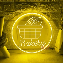 Bread Bakery Neon Sign Lights Cafe Dining Room Decor Cake Dessert 3D Carved Neon LED Sign For Lobby Bar Food Shop Neon Lights