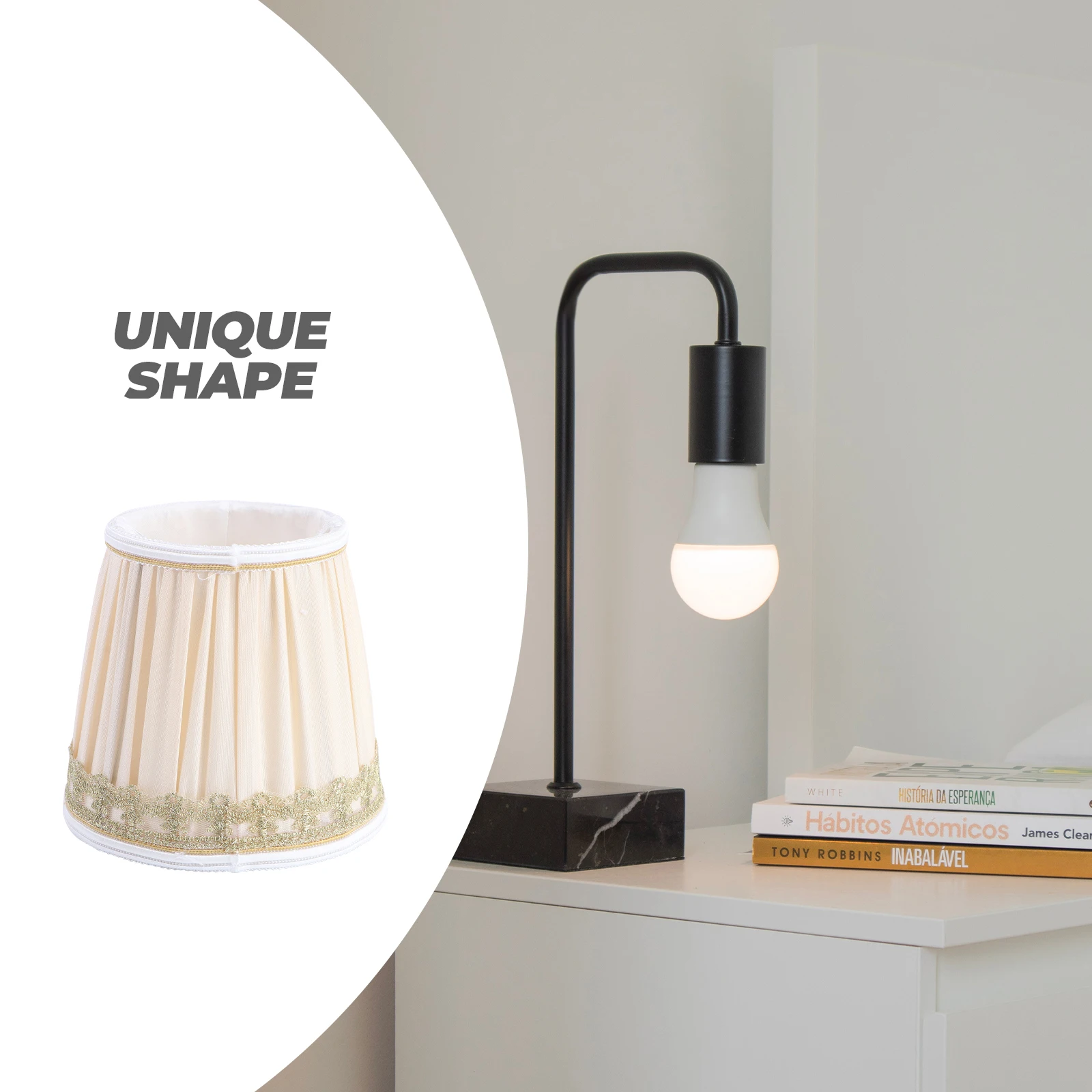 

Fabric Lampshade Cloth Cover Durable European Style Light Shade for Bedroom Living Room Suitable for Wall Bedside Lamps