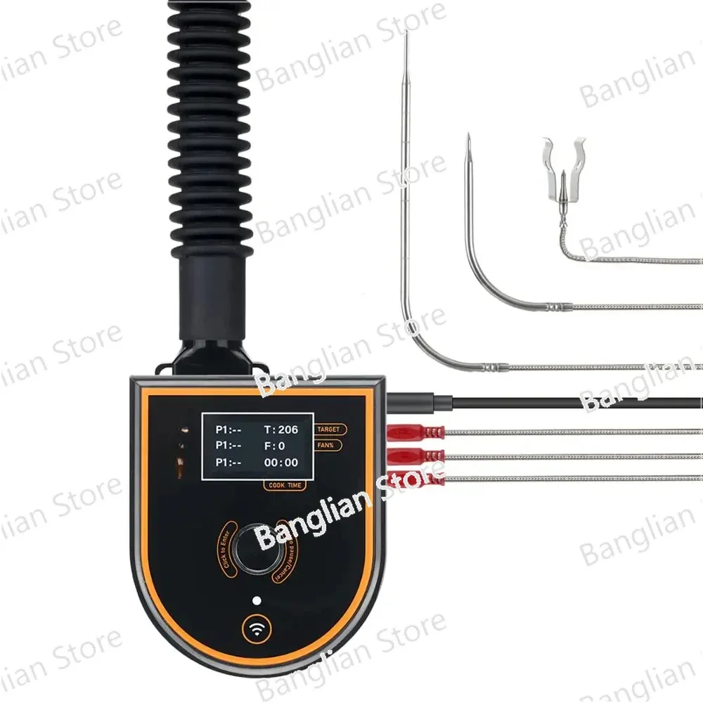 ISC-007BW Oven Temperature Controller WIFI/BT Connect for Big Green Egg Kamado Joe Weber Primo Resistant To 120V-220V