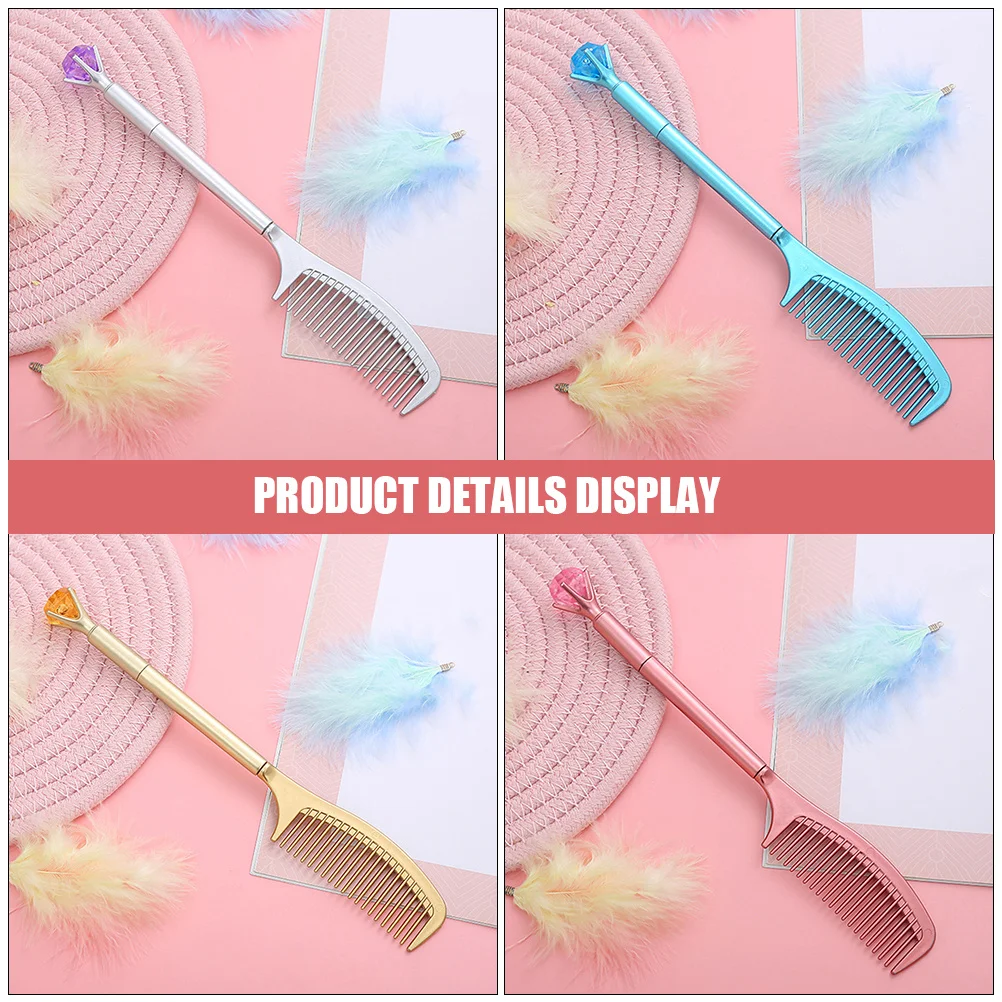 

12Pcs Gel Pen Comb Shaped Colored Writing Pens Smooth Writing Multipurpose Pens Student Prize Gifts Gel Pen Students Stationery