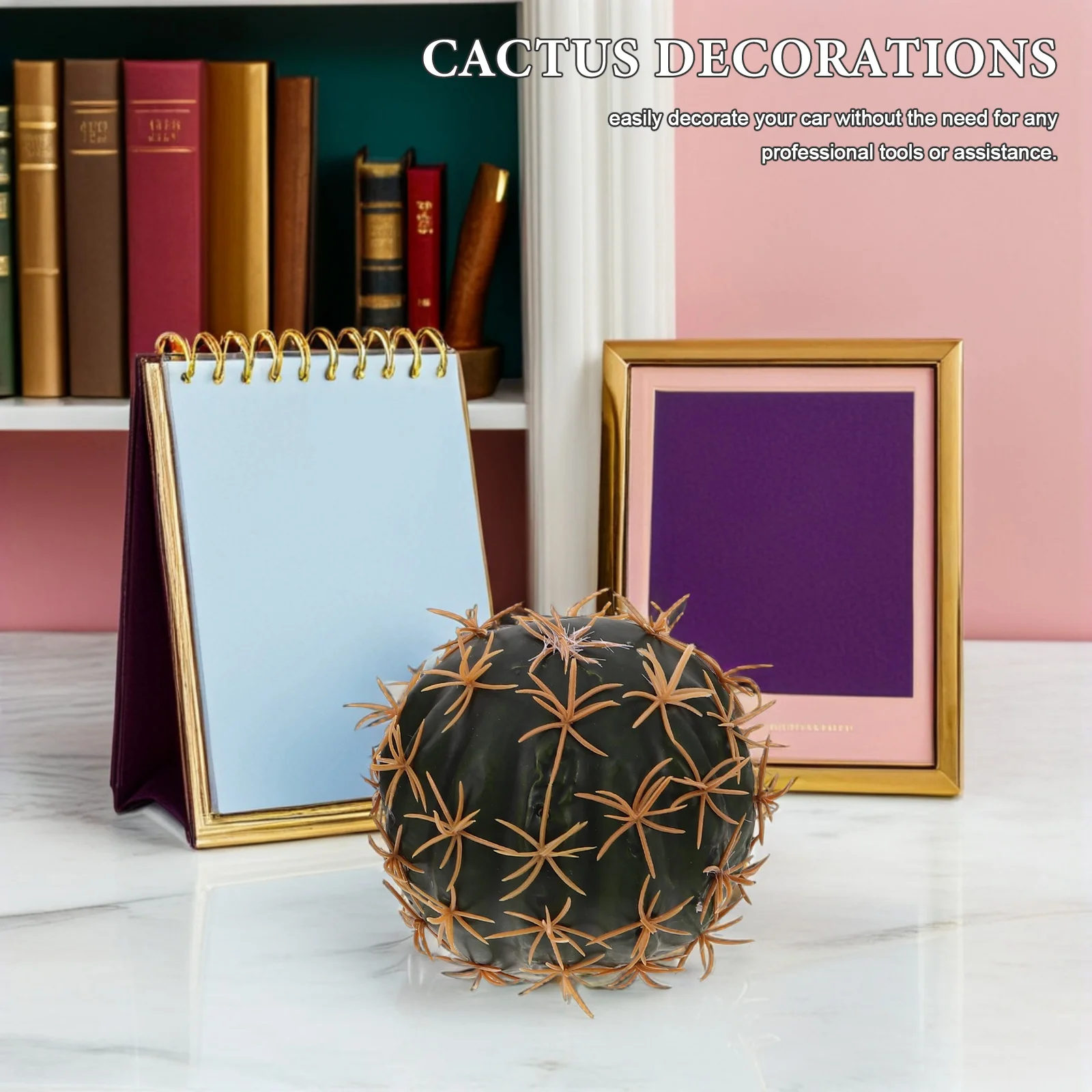 

2pcs Car Roof Ornament Cute Cactus Design Foam Decor Durable Antenna Toppers For Vehicles Auto Accessories Car Top Decoration