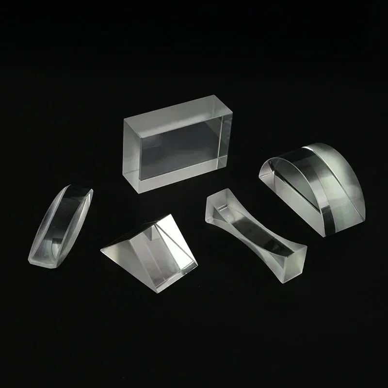 

High Quality 5 Pieces Optical Prisms Set Seven-color Sunlight Physics Teaching Light Spectrum Optometry Lens