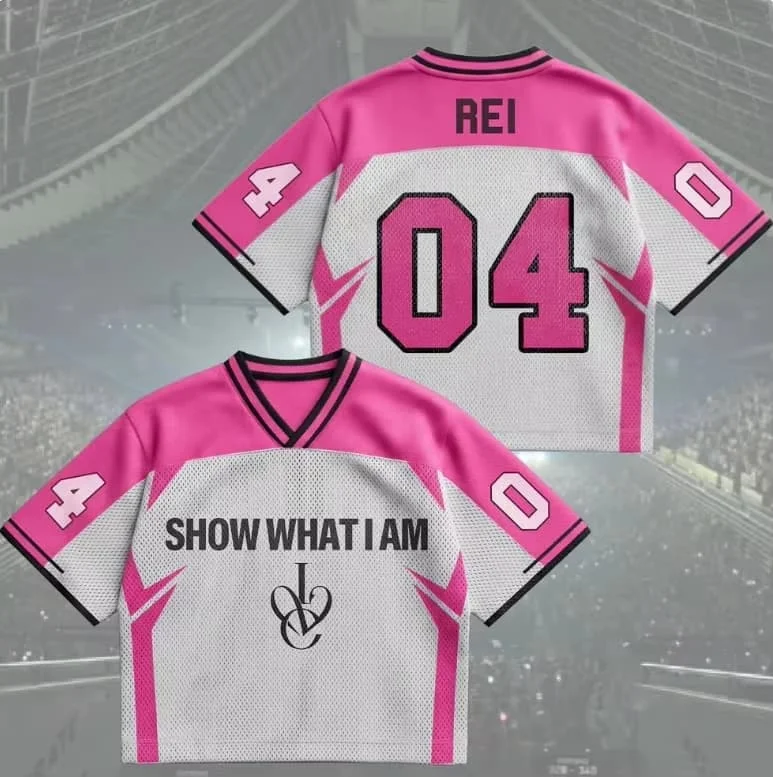 Camiseta Deportiva de Malla con Cuello en V y Estampado 'Show What I Am' de IVE DIVE No.06, de Secado Rápido y Transpirable, para Combinar en Familia, Padre e Hijo, Talla 26