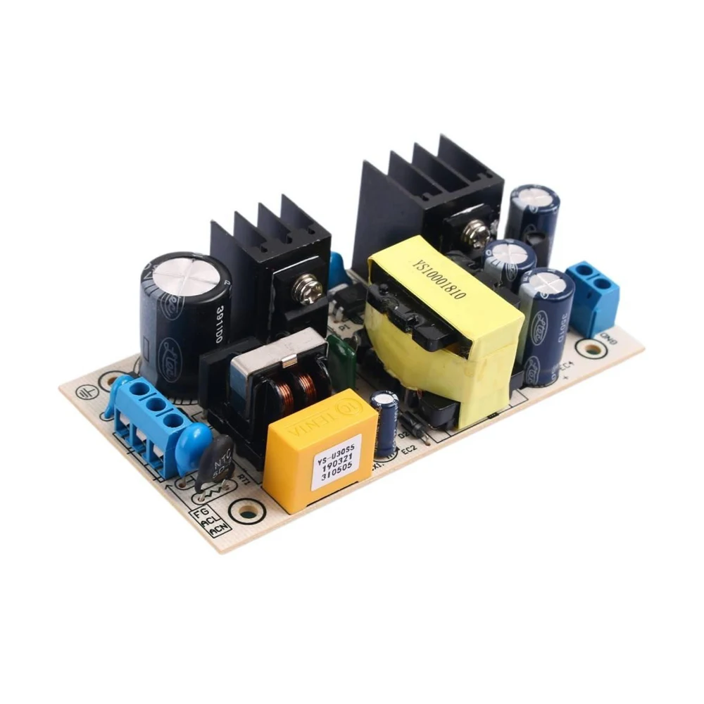 5V 3A Switching Power Supply Module AC-DC Converter AC85-265V to DC5V 3A 25W Industrial-grade Isolated Power Supply Bare Board