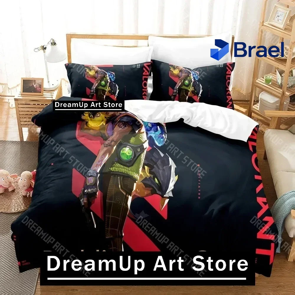 Exquisite 3D Print GEKKO VALORANT Bedding Set Single Twin Full Queen King Size Bed Set Adult Kid Bedroom Duvetcover Sets