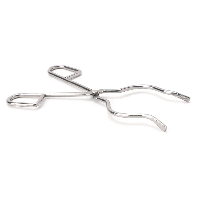 Professional Stainless Steel Crucible Tongs Chrome Plated Beaker Clamps High Temperature Resistant Graphite Melting Tools