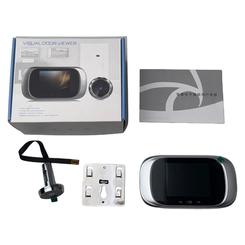 2.8 Inch Digital Door Peephole Camera with LCD Screen 130° Wide Angle HD Video Doorbell & Smart Home Screen Monitor