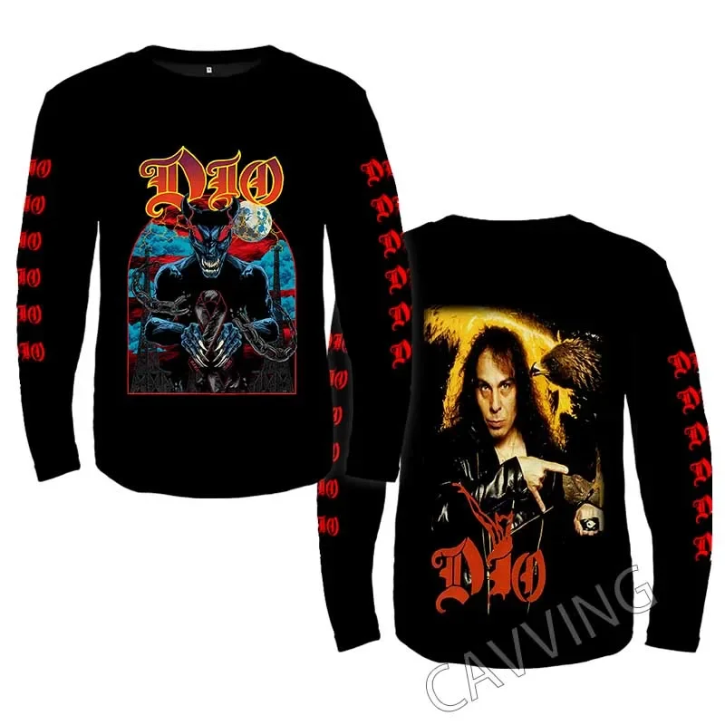 New Fashion Printed DIO Band Crewneck Sweatshirt Gothic Top Harajuku Cotton Unisex Clothing Men Clothing AA3