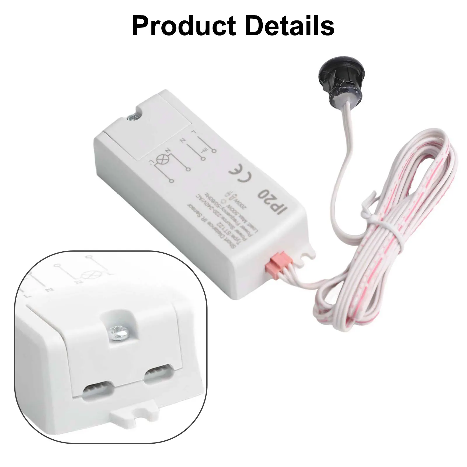Infrarot-Touch-Sensor-Schalter, 220–240 V AC, Näherungssensor, Schrank-Wellen-Schalter, Infrarot-Rot, Ein/Aus, elektrische Haushaltsteile