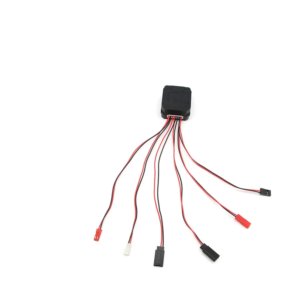 Controlador de cabrestante con interruptor LED, receptor de Control remoto inalámbrico para camión Jeep RC4WD TRX4 SCX10 RC Accesorios
