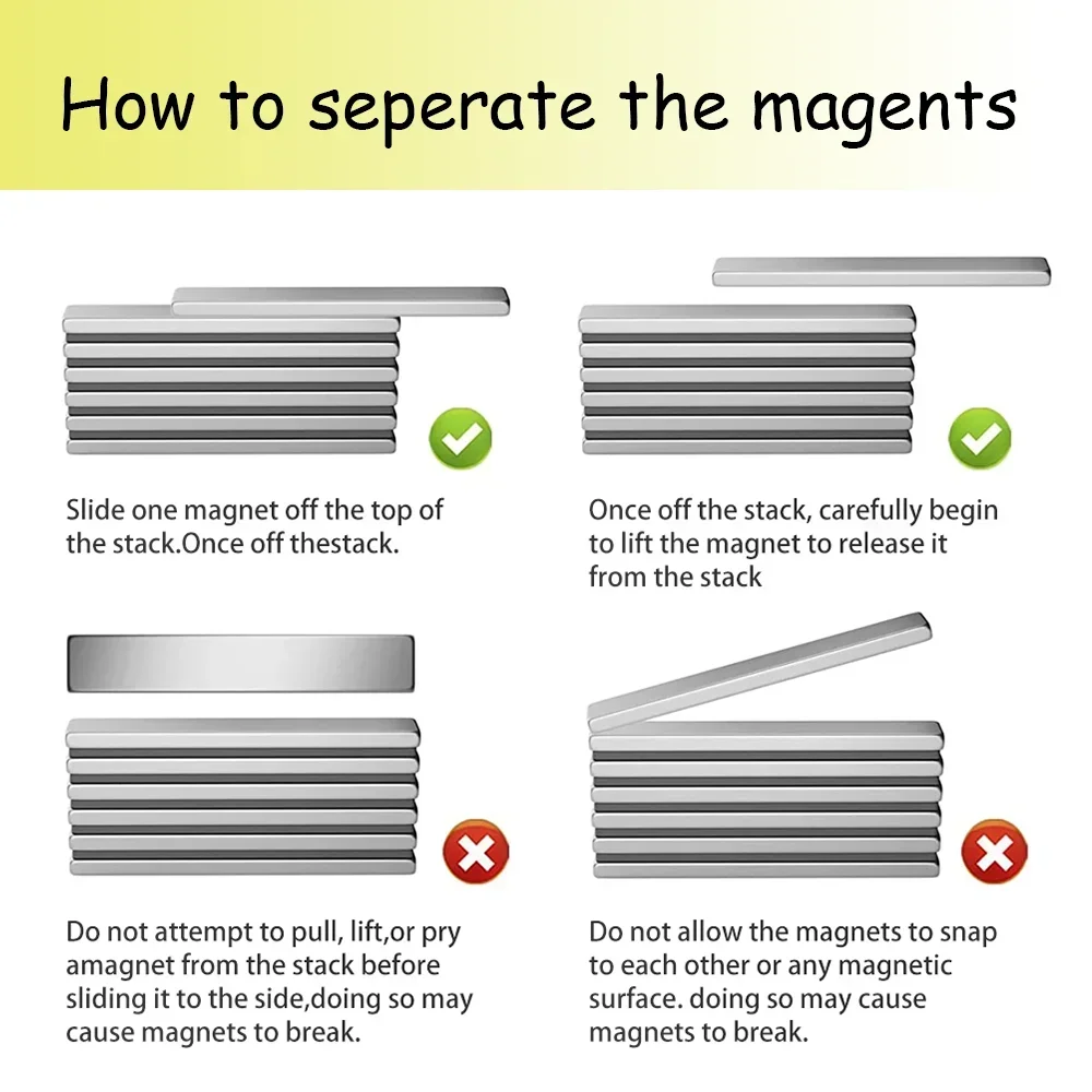 N35 50x25x2 50x25x3 50x25x5 persegi panjang Neodymium Bar blok Motor kuat generasi Bumi Langka pencarian Magnet magnetik