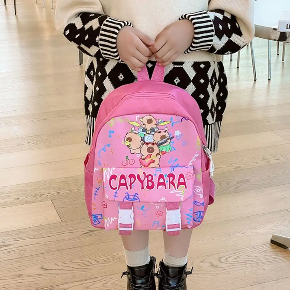 Neue Nylon Schultaschen Capybara Wasserdichte Kinder Rucksack Große Kapazität Rucksack Geschenk