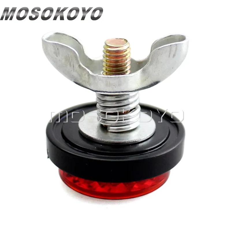Warning Reflectors Motorcycle License Plate Bolts Nuts Decorative M5 Screw Tag Bolt Reflective Universal For Harley BMW Honda